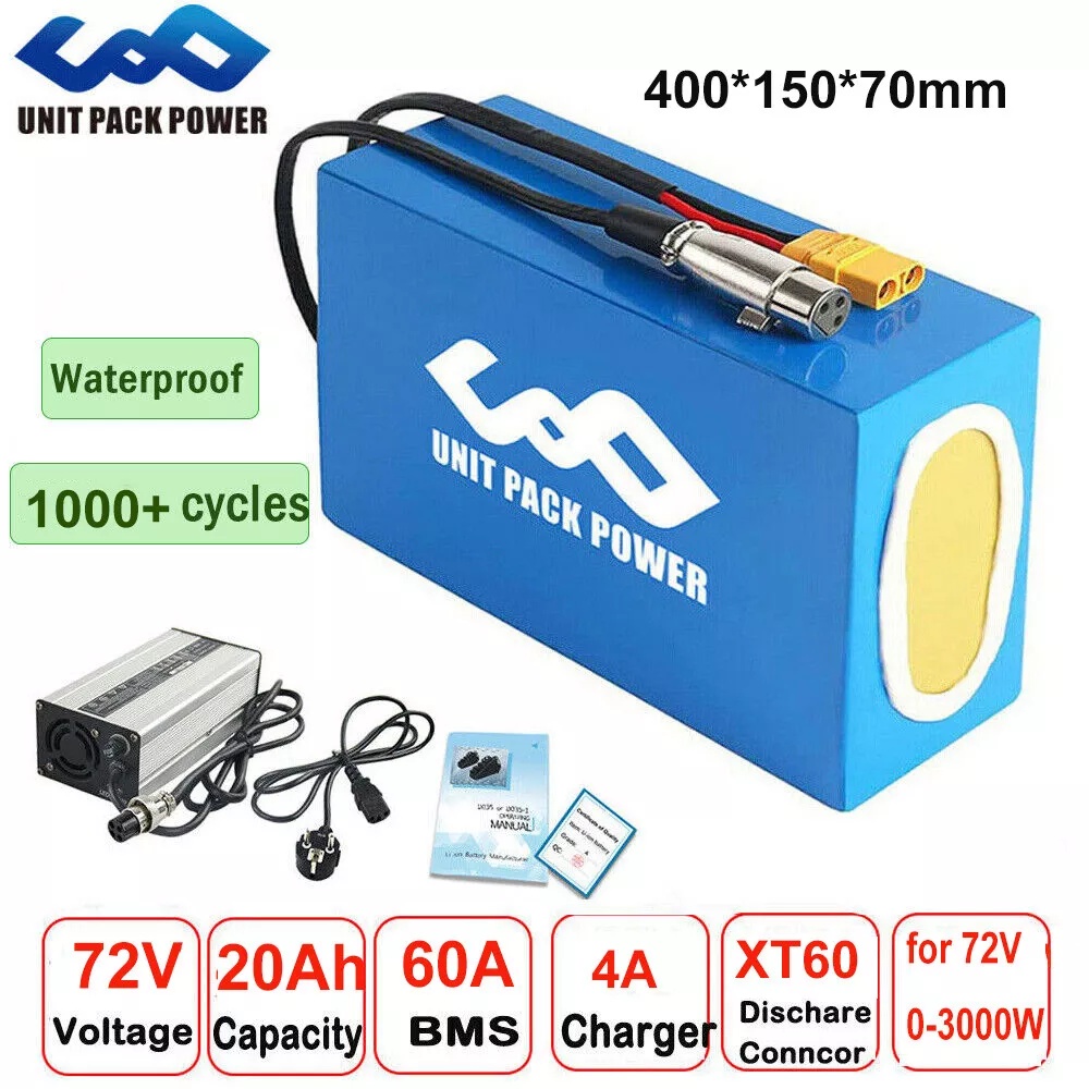 Electric Bicycle Battery 72V 30Ah - Batterie de vélo électrique 72V 40AH,