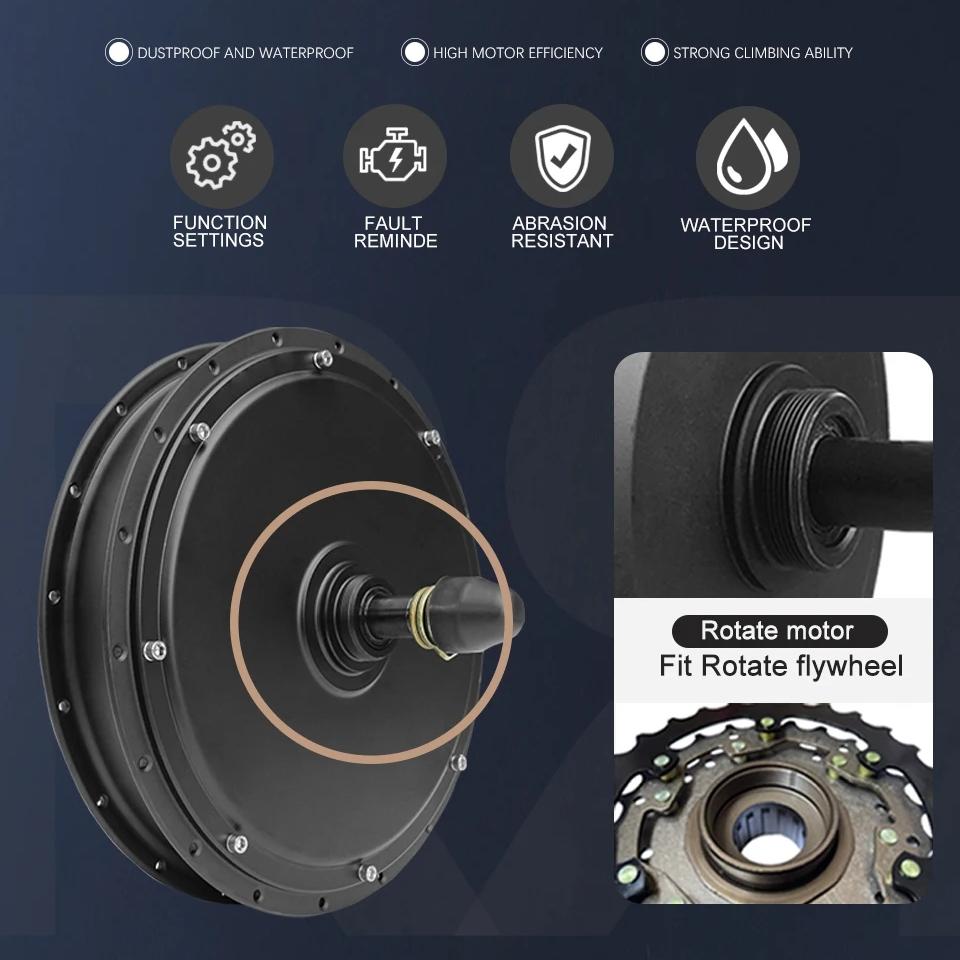 Moteur de roue de vélo électri - 72V 5000W Hub Motor Kit avis et prix