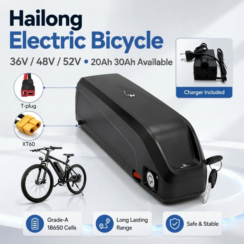 Batterie de vélo électrique mu - Ebike Battery 48V 20Ah Hailong avis et prix