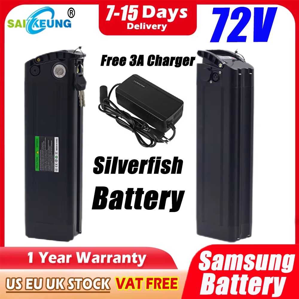 Vélo électrique 72V SilverFish - Electric Bicycle Battery 72V 30Ah avis et prix
