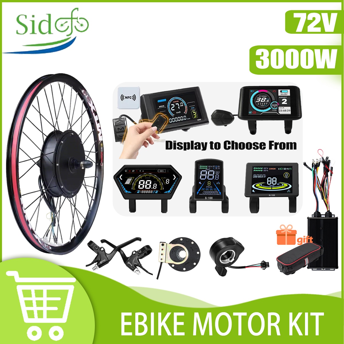 Kit de conversion de vélo élec - Ebike Conversion Kit 72V 3000W avis et prix